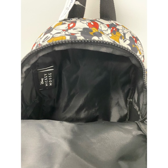 NWT Disney Mickey Mouse Backpack All Over Print Nylon Zip Unisex Adult Kids main image 5